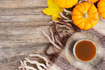 Fall leaves autumn background