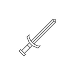 history, sword, antique, weapon outline icon