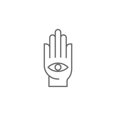 Diwali, hand, belief, hamsa icon. Element of Diwali icon. Thin line icon for website design and development, app development. Premium icon