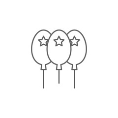 Diwali, balloons, celebration icon. Element of Diwali icon. Thin line icon for website design and development, app development. Premium icon