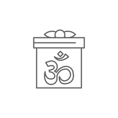 Diwali, gift, surprise icon. Element of Diwali icon. Thin line icon for website design and development, app development. Premium icon