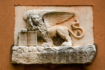 Venice lion sculpture