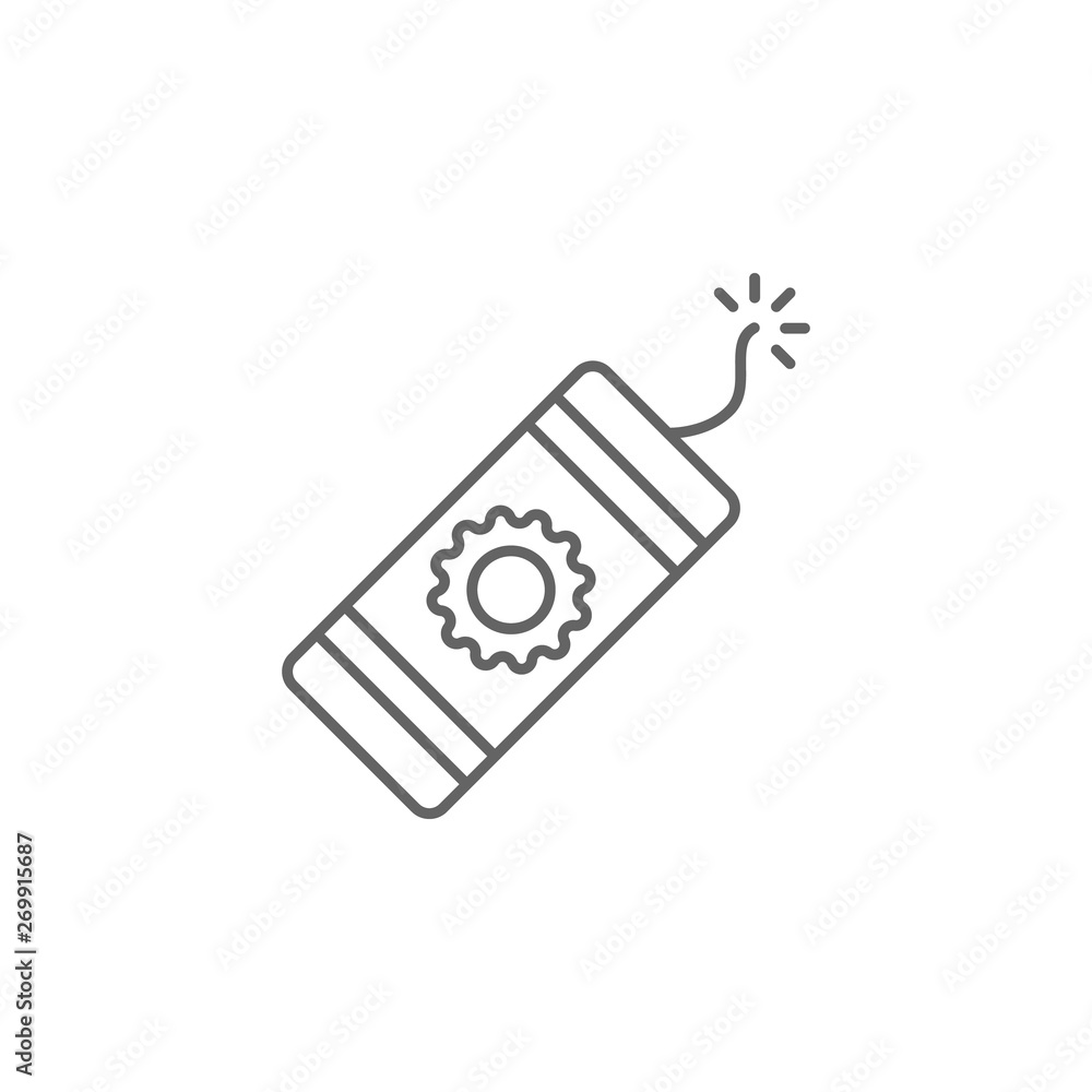Poster diwali, firecracker, event icon. element of diwali icon. thin line icon for website design and devel