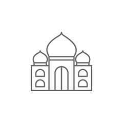 Diwali, temple, Hindu icon. Element of Diwali icon. Thin line icon for website design and development, app development. Premium icon