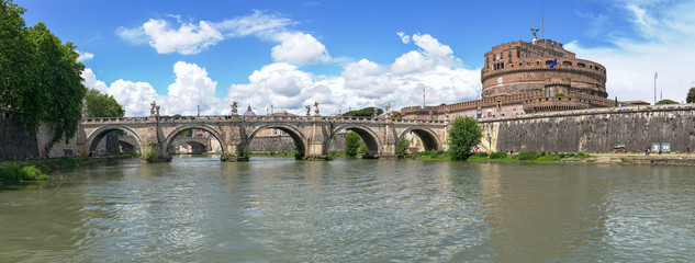 Sant'Angelo castel - Tevere river - Rome - Italy