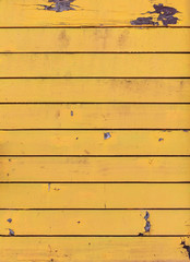 Fototapeta premium Yellow Painted Horizontal Wooden Planks