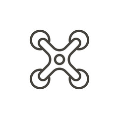 Drone icon - Vector. Spage concept vector illustration.