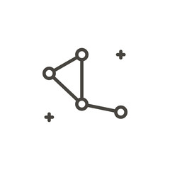 Constellation icon - Vector. Spage concept vector illustration.