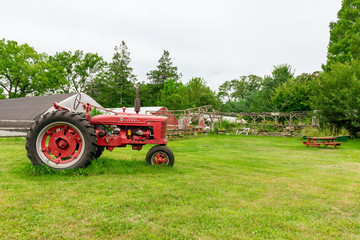 Tractor on Farm