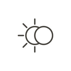 Eclipse icon - Vector. Spage concept vector illustration.
