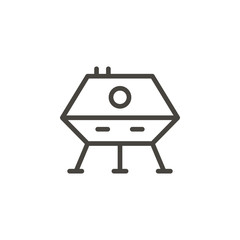 Fototapeta premium Lunar module icon - Vector. Spage concept vector illustration.