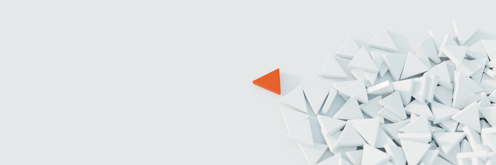 Feeling different; quality, human value and teamwork concepts. Original 3d rendering.