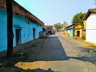 VILLAGE HOUSE TYPES BESIDE HIGHWAY