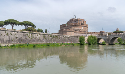 Sant'Angelo castel - Tevere river - Rome - Italy