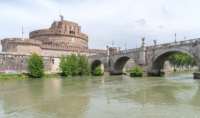 Sant'Angelo castel - Tevere river - Rome - Italy