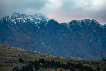 Naklejka premium landscape in the mountains