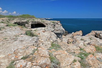 Rocky beach in Tyulenovo (Bulgaria)