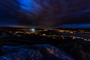 night view of the city