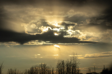 sun sets and rises in your eyes