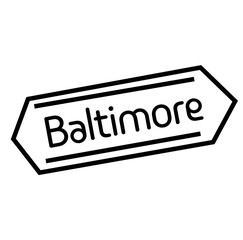 BALTIMORE stamp on white background