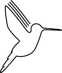 Kolibri, Tier, Vogel, abstakt, Symbol, Logo, Pictogram