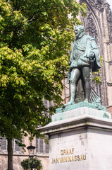 Statue of Graaf Jan Van Nassau, younger brother of William of Orange (William III of England) and key player in Union of Utrecht