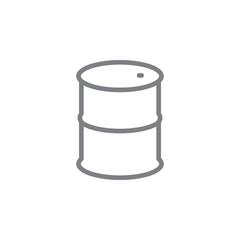 Fuel, oil line vector icon. Element of pollution icon