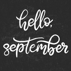 Handwritten name of month for calendar