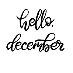 Handwritten name of month for calendar