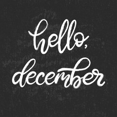 Handwritten name of month for calendar