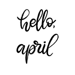 Handwritten name of month for calendar