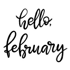 Handwritten name of month for calendar