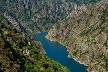 impressive view from a viewpoint of the Ribeira Sacra from where you can see the beautiful Sil Canyon
