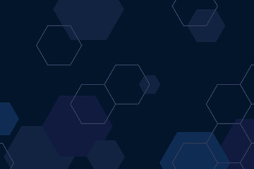 Obraz na płótnie Canvas Blue hexagon background