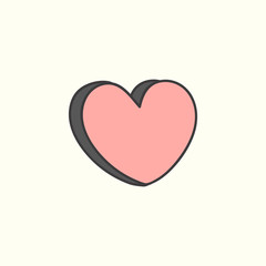 Cute heart design