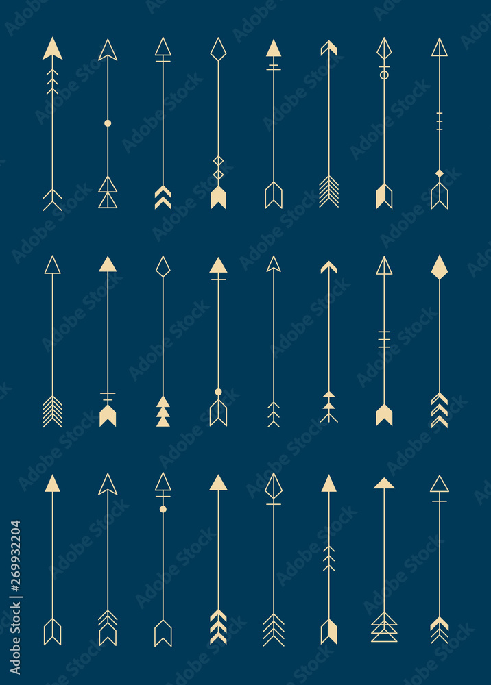 Poster arrow patterned background