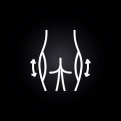 thing, plastic surgery neon icon. Elements of plastic surgery set. Simple icon for websites, web design, mobile app, info graphics