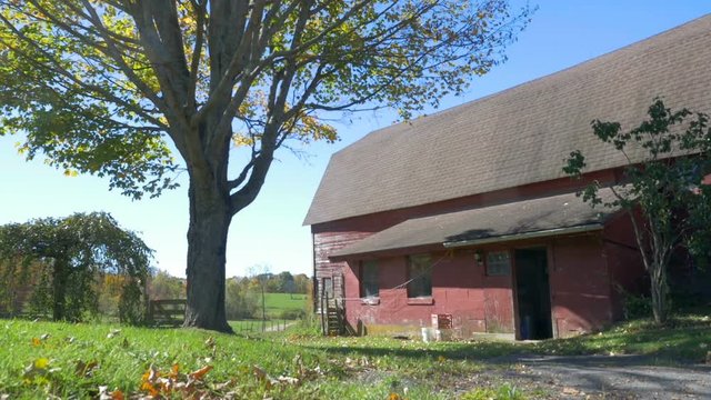 Old Barn in fall, Massachusetts, USA