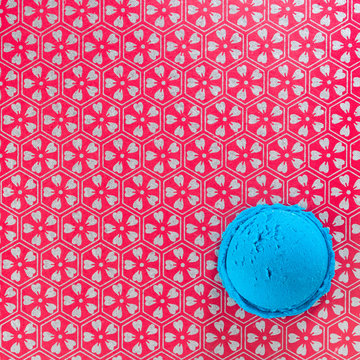 ice cream and summer, space for text