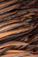 Fresh smoked eel