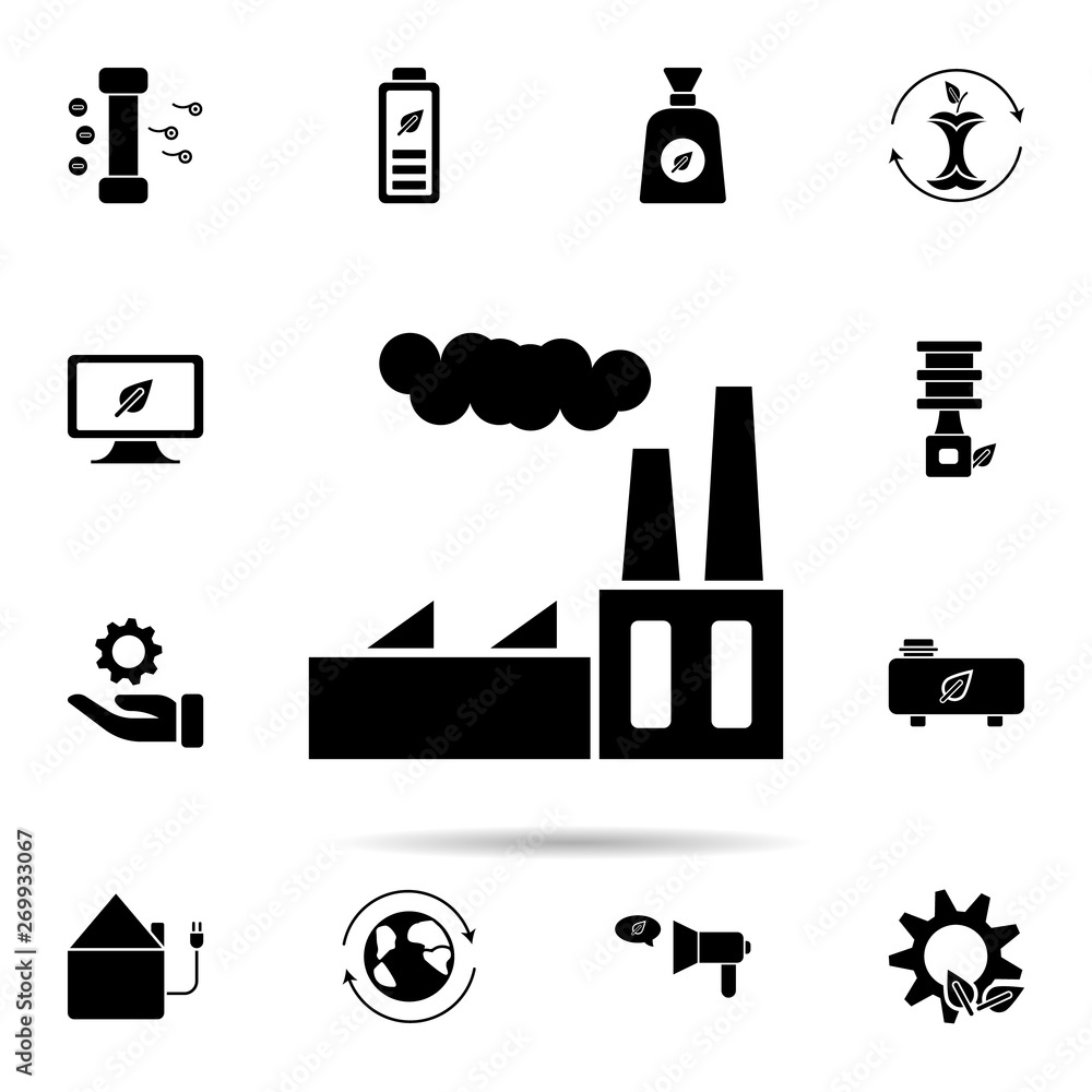 Poster factory, fog icon. universal set of ecology for website design and development, app development