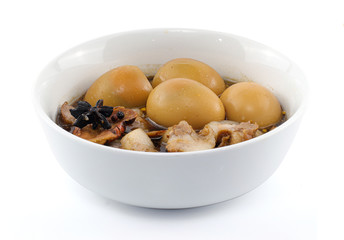 hard boiled egg in the sweet gravy
