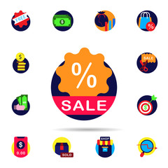 Discount, percent icon. Universal set of discount for website design and development, app development
