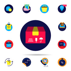 Discount, delivery icon. Universal set of discount for website design and development, app development