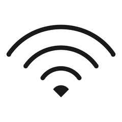wireless or wi-fi - minimal line web icon. simple vector illustration. concept for infographic, website or app.