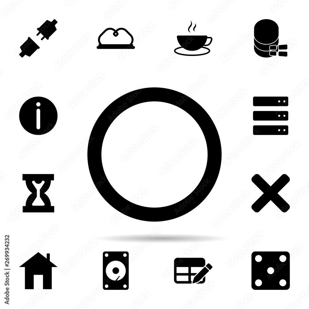 Poster circumference icon. universal set of web for website design and development, app development
