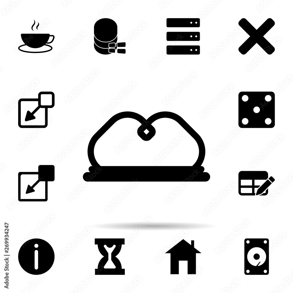 Poster crown icon. universal set of web for website design and development, app development