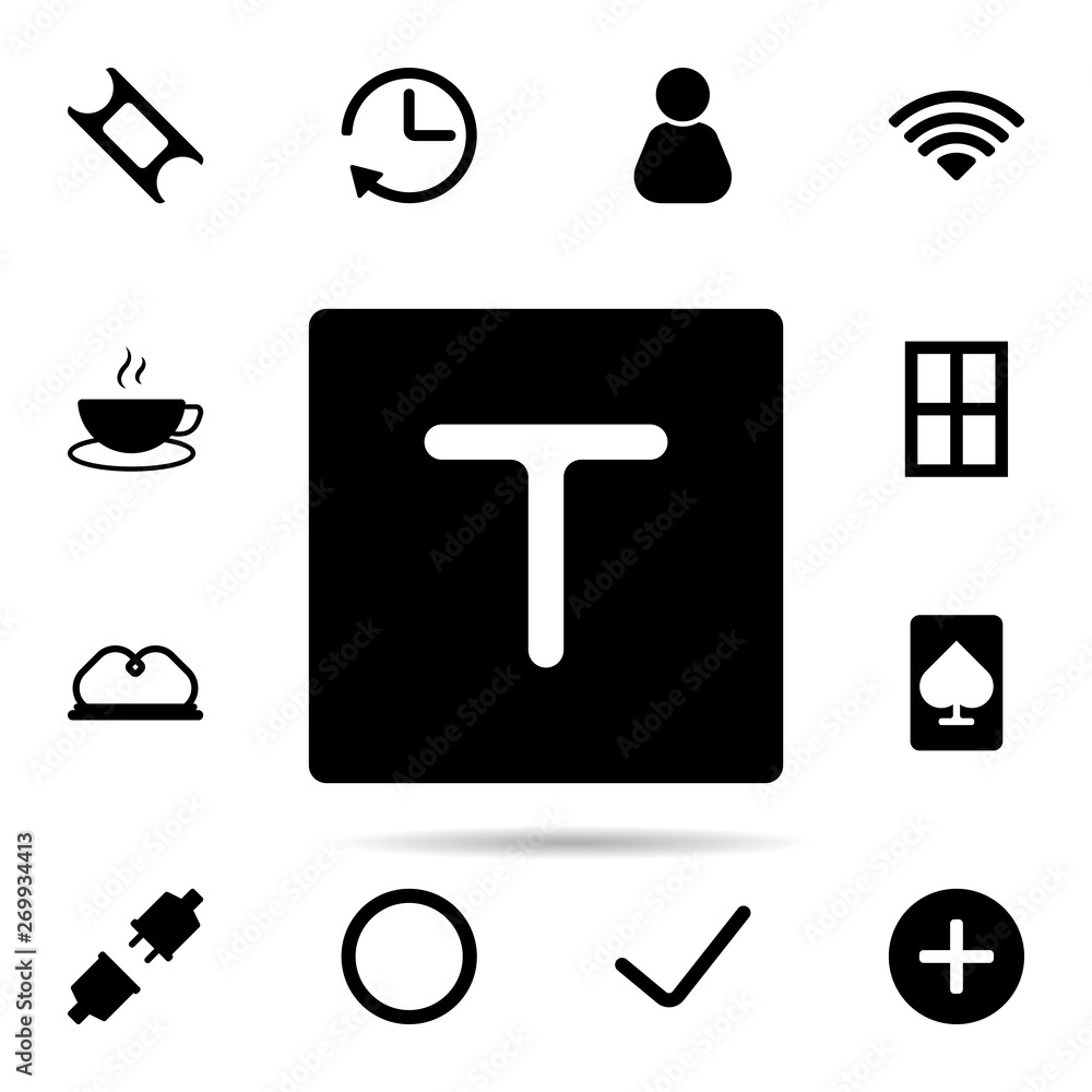 Poster taxi icon. universal set of web for website design and development, app development