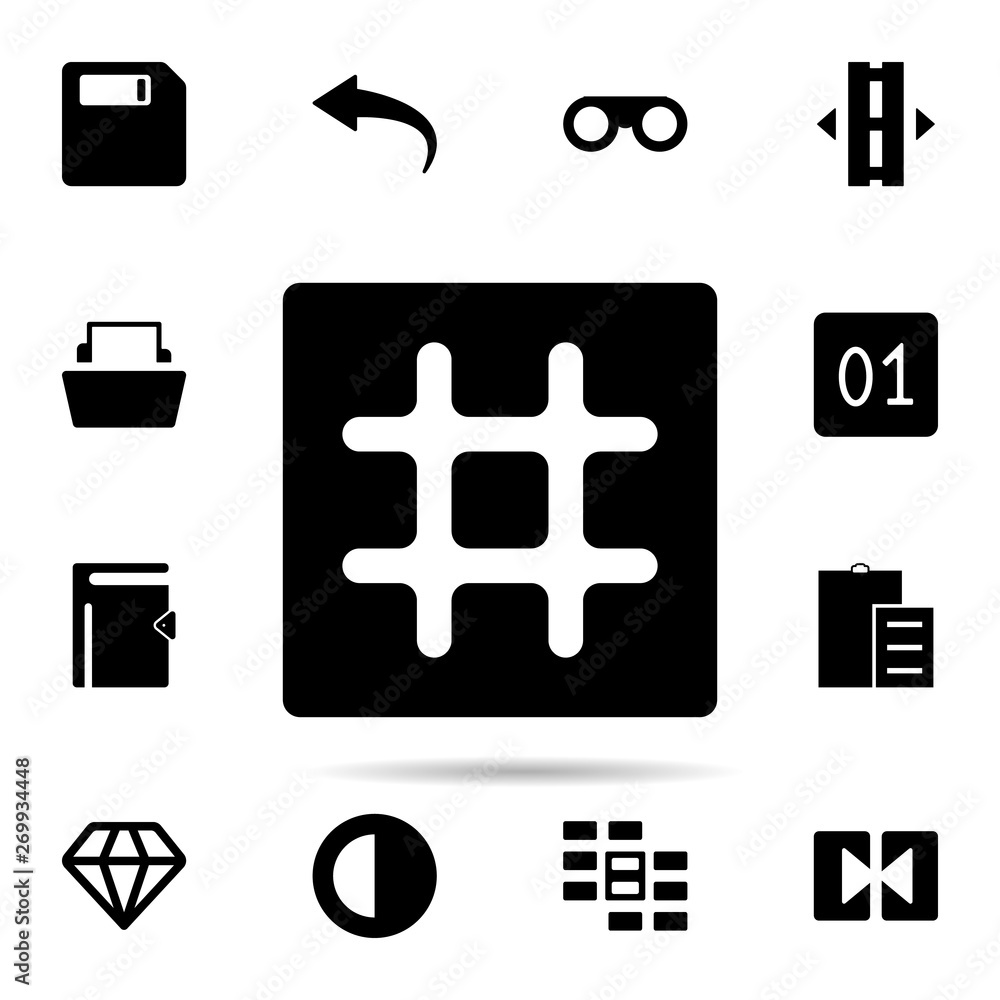 Poster lattice sign icon. universal set of web for website design and development, app development