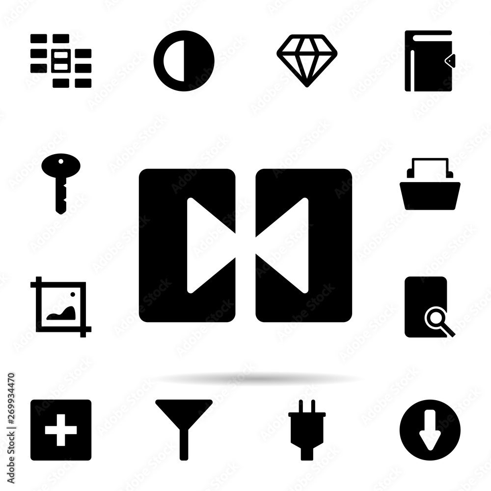 Poster combine cells icon. universal set of web for website design and development, app development